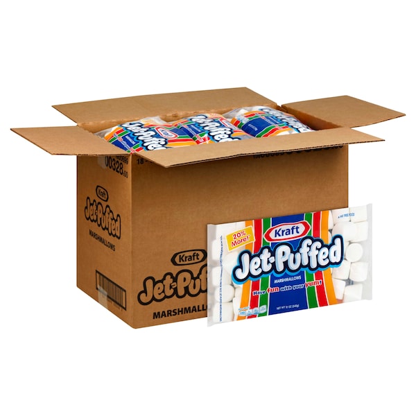 JetPuffed Marshmallow 12 oz., PK18 10600699003282 Zoro